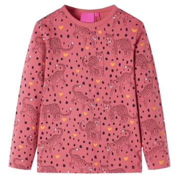 Kids' Long Sleeve Pyjamas - Old Pink - Size 128