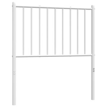 Stylish White Metal Headboard - 80 cm | Hipo Market