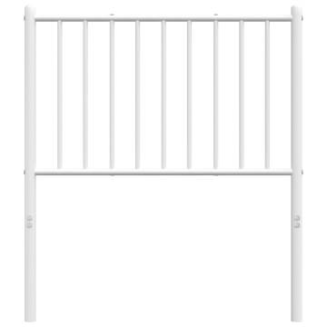 Stylish White Metal Headboard - 80 cm | Hipo Market