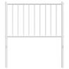 Stylish White Metal Headboard - 80 cm | Hipo Market