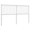 Stylish White Metal Headboard 160 cm - Sturdy & Elegant