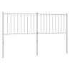 Stylish White Metal Headboard 160 cm - Sturdy & Elegant