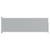 Patio Retractable Side Awning 200x600 cm Grey - HipoMarket