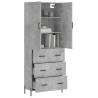 Highboard Concrete Grey - Stylish Storage Solution | Hipomarket