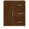 Stylish Highboard in Brown Oak | 69.5x34x180 cm | Hipo Market