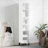 Highboard High Gloss White 34.5x32.5x180 cm Engineered Wood Colour high gloss white Quantity in Package 1 Model 3 shelves 