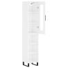 Elegant Highboard in High Gloss White - Stylish Storage Solution