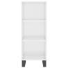 Elegant Highboard in High Gloss White - Stylish Storage Solution