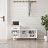 Shoe Cabinet High Gloss White - Stylish Storage Solution