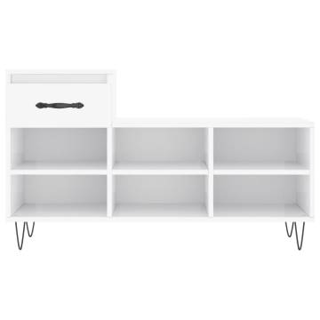 Shoe Cabinet High Gloss White - Stylish Storage Solution