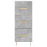 Stylish Highboard in Concrete Grey | 34.5x34x180 cm