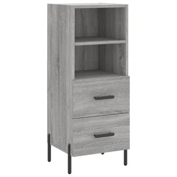 Highboard Grey Sonoma 34.5x34x180 cm | Elegant Storage Solution