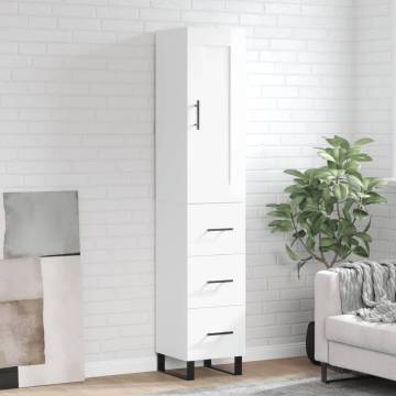 Highboard High Gloss White - Stylish Storage Solution