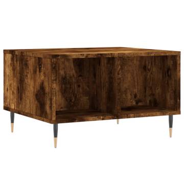 Elegant Smoked Oak Coffee Table - Stylish Living Room Furniture