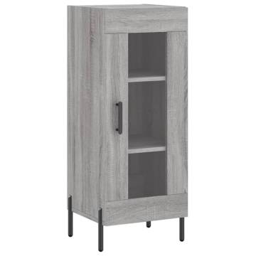 Stylish Highboard Grey Sonoma - Engineered Wood | HipoMarket