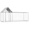 Spacious Chicken Coop 3x1x1.5 m - Galvanised Steel Garden House