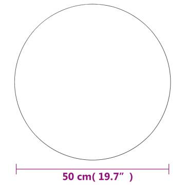 50 cm Round Wall Mirror - Minimalistic Aesthetic | HipoMarket