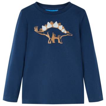 Kids' Long Sleeve T-Shirt Navy Blue - Age 3-4 | HipoMarket