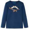 Kids' T-shirt with Long Sleeves Navy Blue 104 Colour navy blue Size 104 (3-4y) 