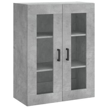 Stylish Highboard Concrete Grey - 69.5x34x180 cm | HipoMarket UK