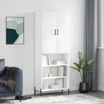 Highboard High Gloss White - Stylish Storage Solution