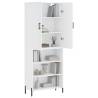 Highboard High Gloss White - Stylish Storage Solution