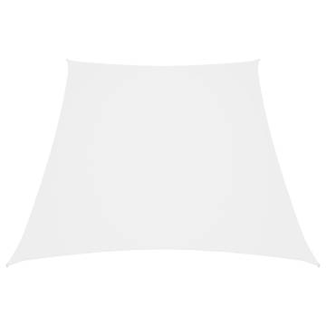 Sunshade Sail Oxford Fabric Trapezium 2/4x3m - White Protection