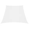 Sunshade Sail Oxford Fabric Trapezium 2/4x3 m White Colour white Size 2/4 x 3 m 