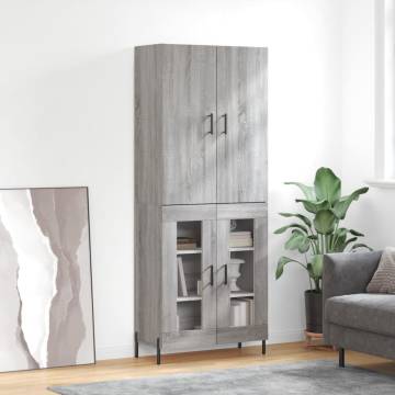 Highboard Grey Sonoma - Elegant & Practical Storage Solution