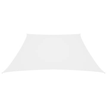 Sunshade Sail Oxford Fabric Trapezium 2/4x3m - White Protection