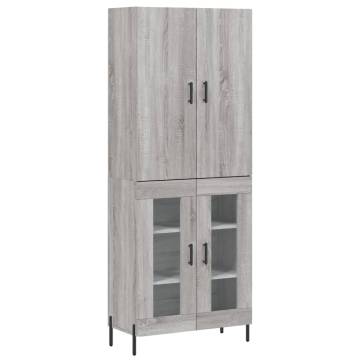 Highboard Grey Sonoma - Elegant & Practical Storage Solution