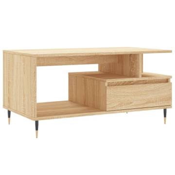 Stylish Coffee Table Sonoma Oak - Durable & Elegant Design