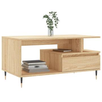 Stylish Coffee Table Sonoma Oak - Durable & Elegant Design