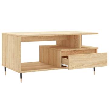 Stylish Coffee Table Sonoma Oak - Durable & Elegant Design