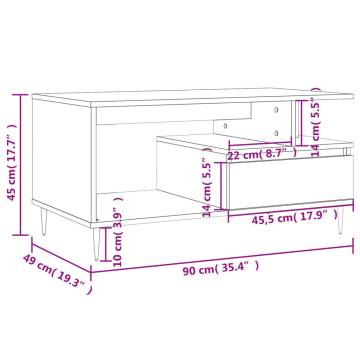 Stylish Coffee Table Sonoma Oak - Durable & Elegant Design