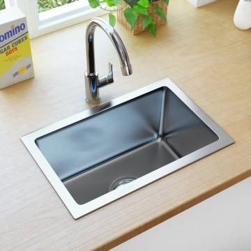 Handmade Stainless Steel Kitchen Sink - Classy & Durable