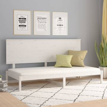 Day Bed White 80x200 cm Solid Wood Pine - Elegant & Practical