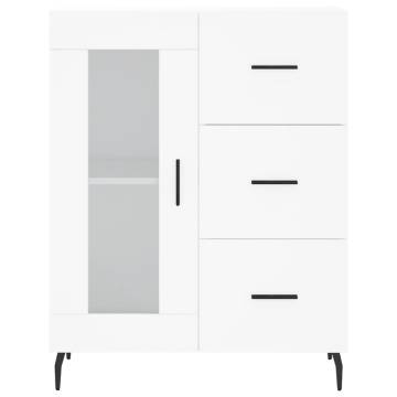 Stylish Highboard White 69.5x34x180 cm | Hipomarket