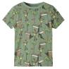 Light Khaki Kids' Pyjamas 104 - Short Sleeves & Tiger Print