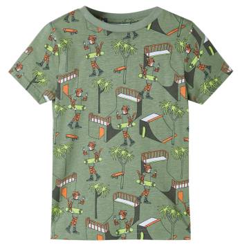 Kids' Short Sleeve Pyjamas - Light Khaki - Age 7-8 | Hipo Market