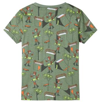 Kids' Short Sleeve Pyjamas - Light Khaki - Age 7-8 | Hipo Market