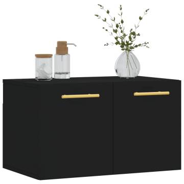 Wall Cabinet Black 60x36.5x35 cm - Stylish & Practical Storage