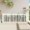 Garden Raised Bed with Fence Design - White Pine 200x50x70 cm