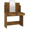 Dressing Table with LED Smoked Oak - Stylish & Functional