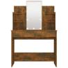 Dressing Table with LED Smoked Oak - Stylish & Functional