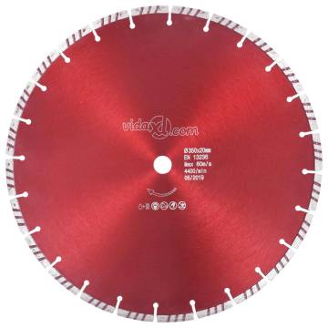 Diamond Cutting Disc Turbo Steel 350 mm - Precision & Durability