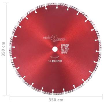 Diamond Cutting Disc Turbo Steel 350 mm - Precision & Durability