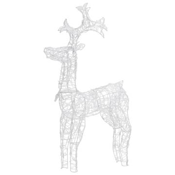 Reindeer Christmas Decorations - 3 pcs Acrylic 60x16x100 cm