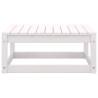 2 Piece Garden Lounge Set in White Solid Pinewood | Hipomarket