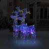 Reindeer Christmas Decorations 2 pcs 60x16x100 cm Acrylic Colour multicolour Size 60 x 16 x 100 cm Quantity in Package 2 Number of LEDs 1 